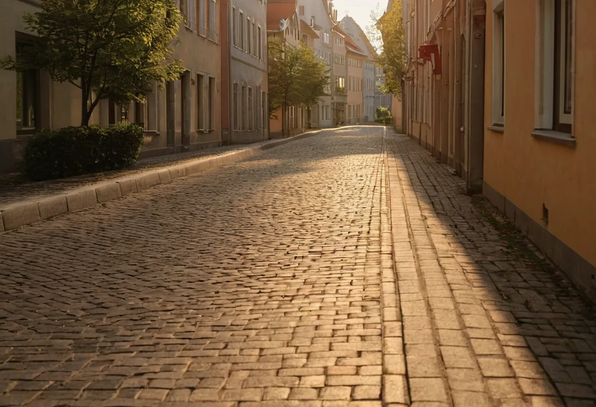 Wohnstraße in Freiburg