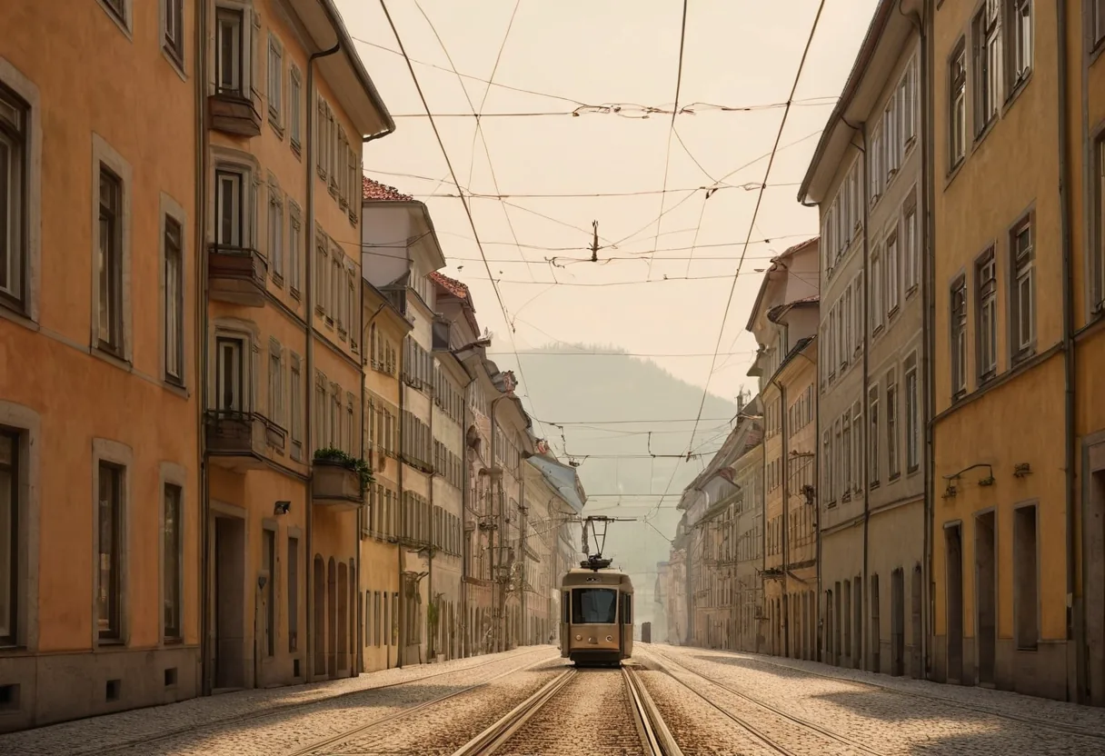Wohnstraße in Halle
