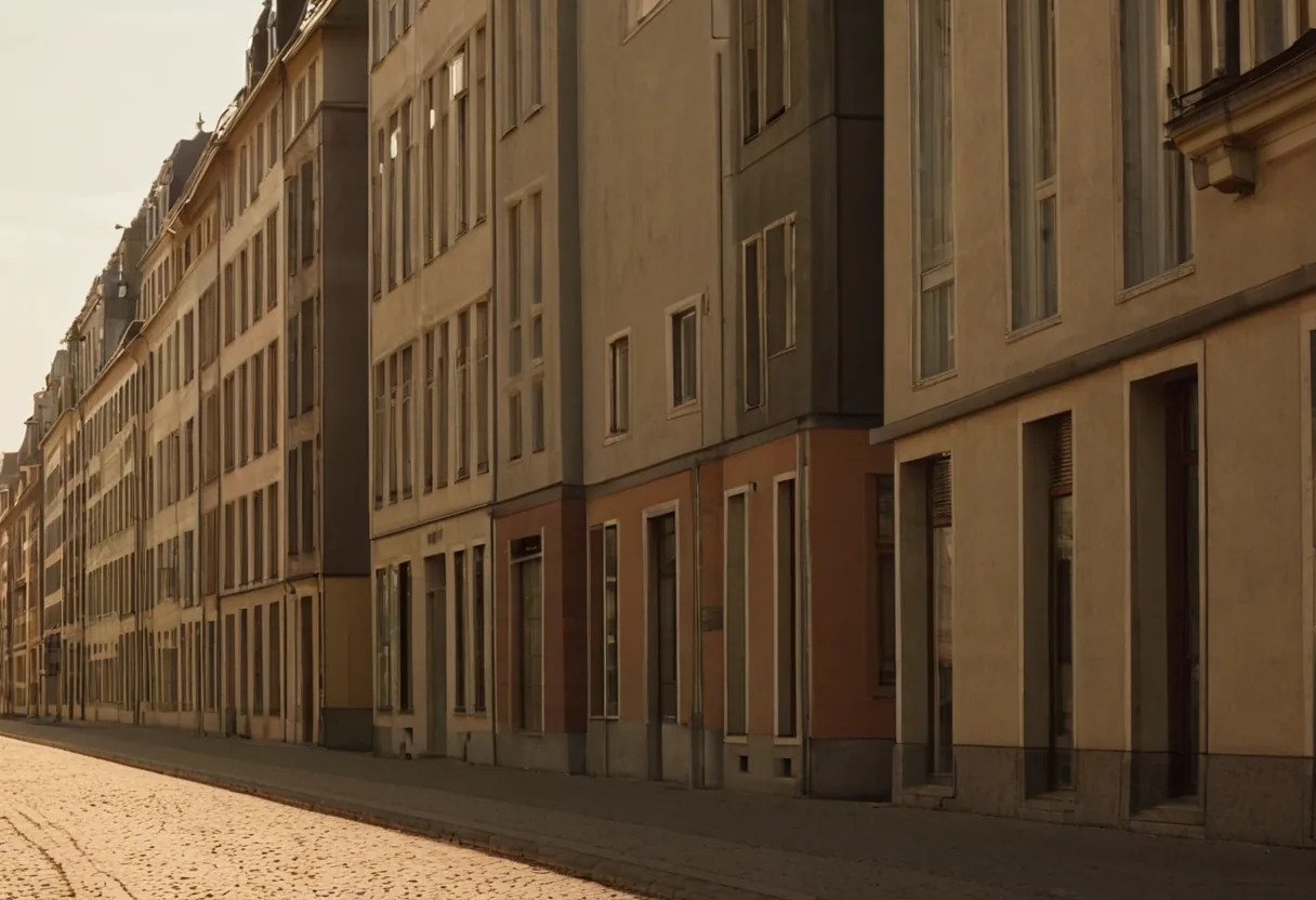 Wohnstraße in Magdeburg